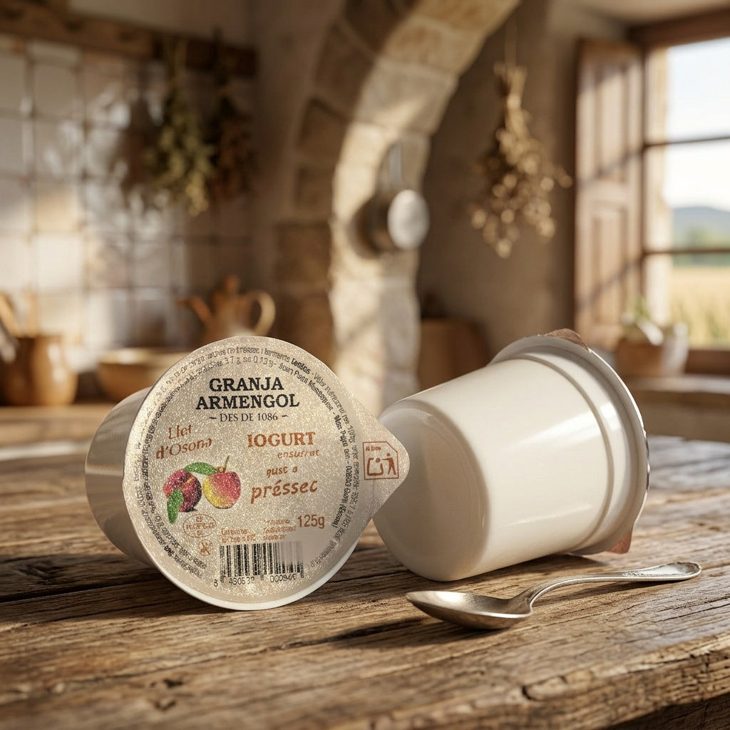 Iogurt amb gust de préssec 125g