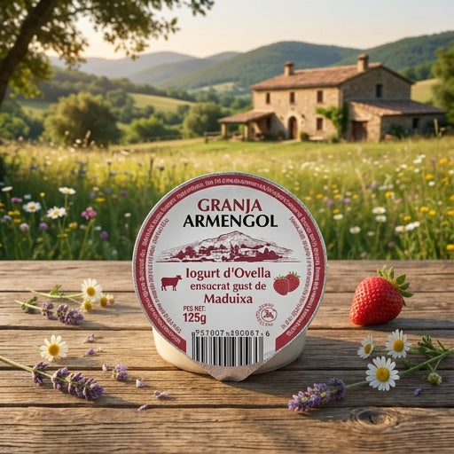 Iogurt d’ovella amb gust de maduixa 125g