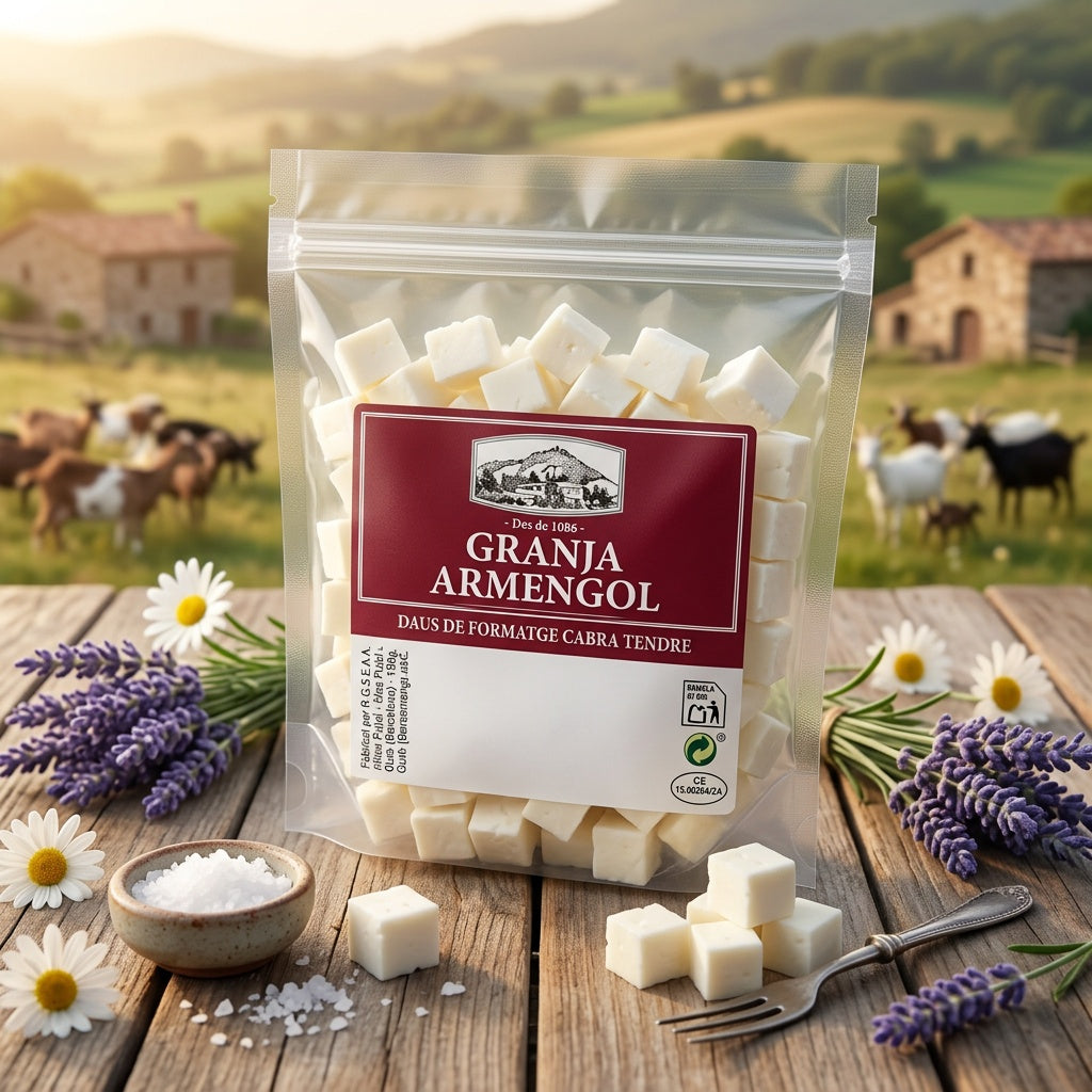 Daus de formatge de cabra tendre 150g