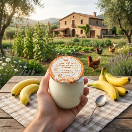 Iogurt d’ovella amb gust de plàtan 125g