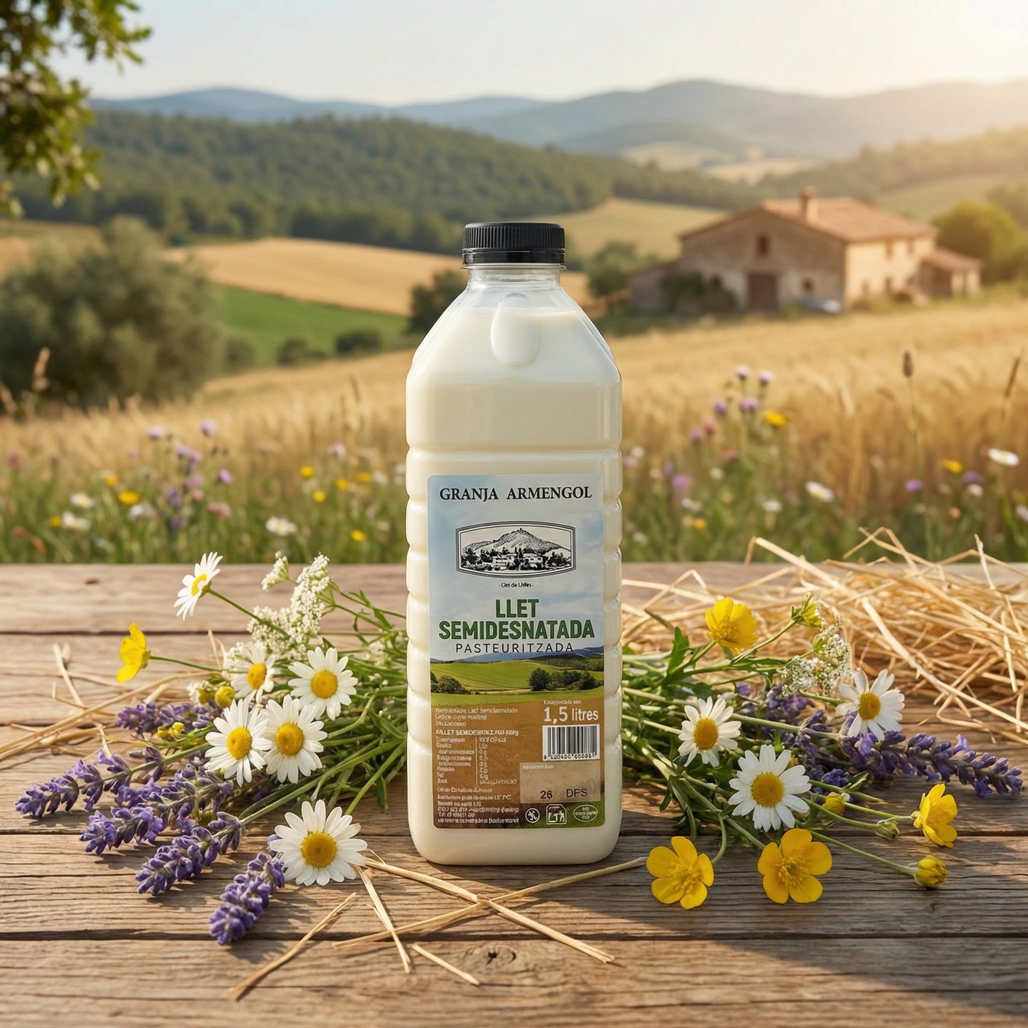 Llet Semidesnatada Pasteuritzada 1,5L