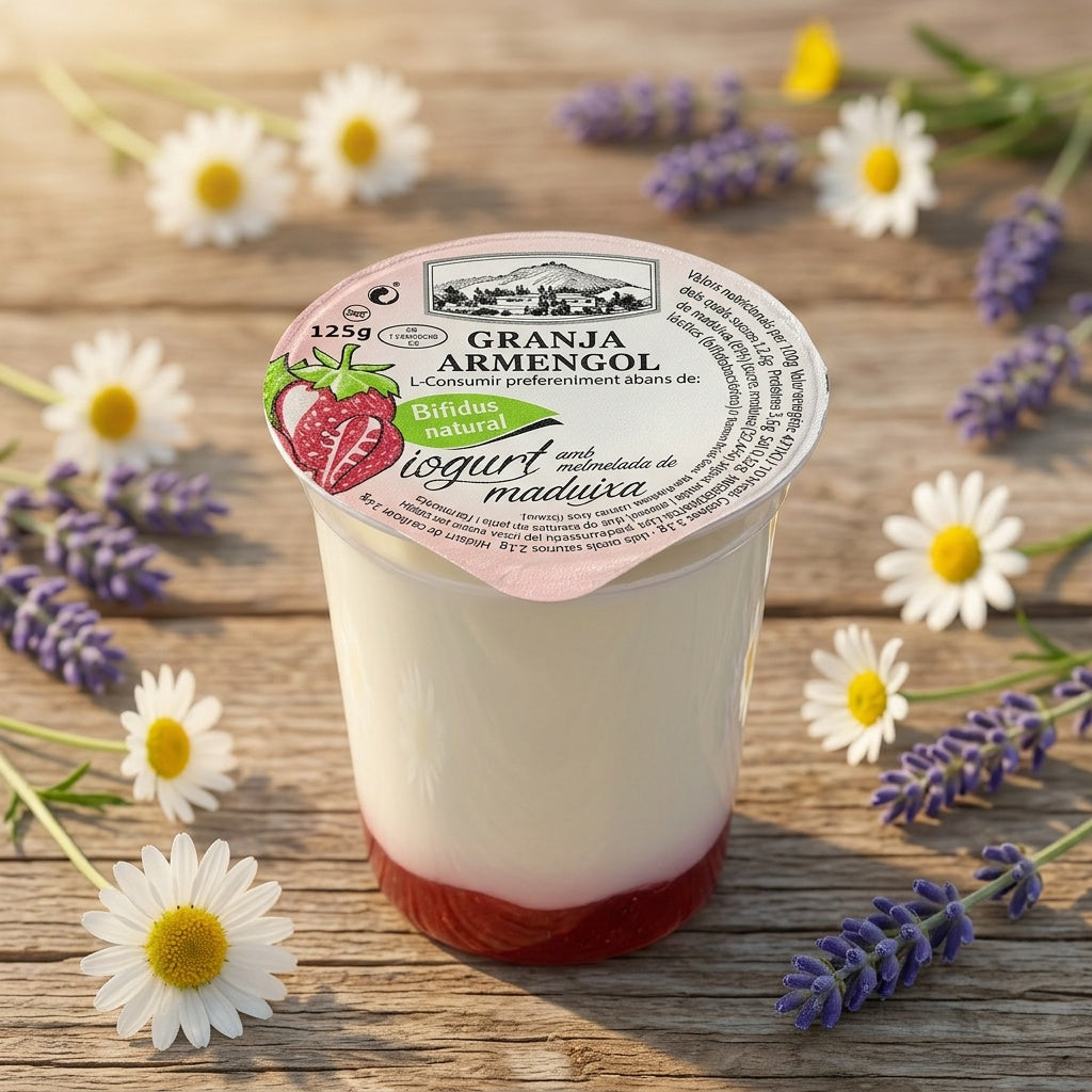 Iogurt amb melmelada de maduixa 125g