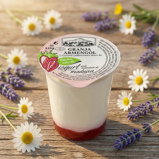 Iogurt amb melmelada de maduixa 125g
