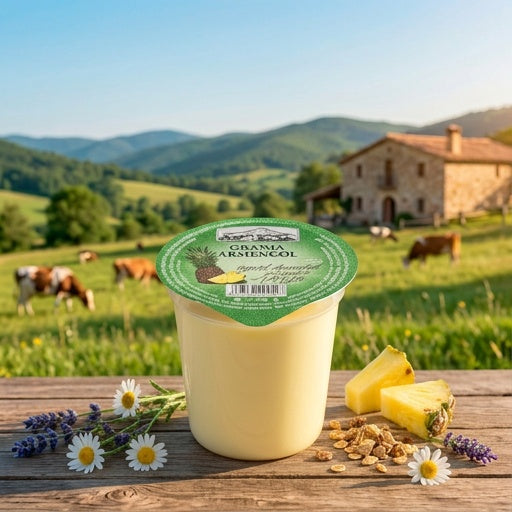 Iogurt desnatat amb gust de pinya  125g