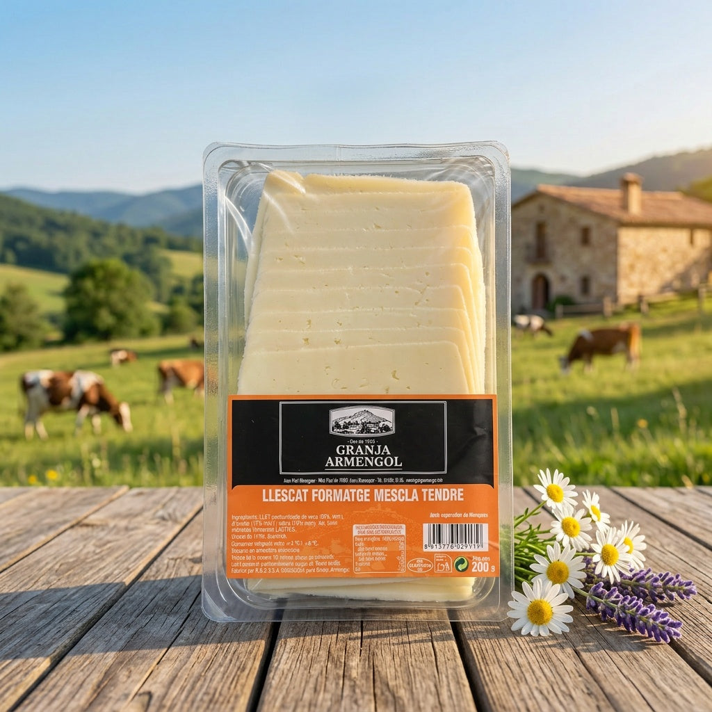 Llescat de formatge mescla tendre 125g