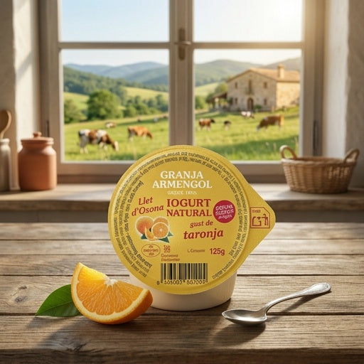 Iogurt natural amb gust de taronja 125g
