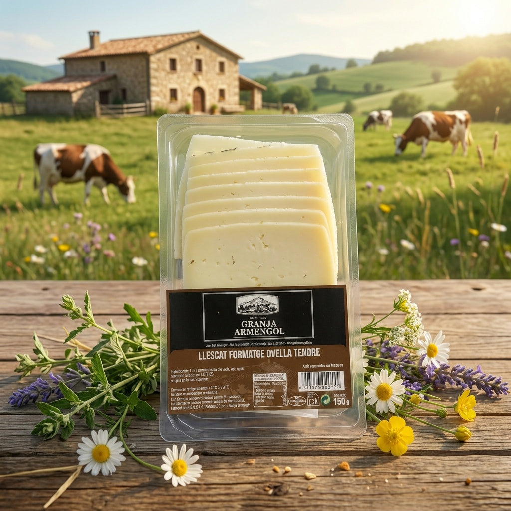 Llescat de formatge d' ovella tendre 150g