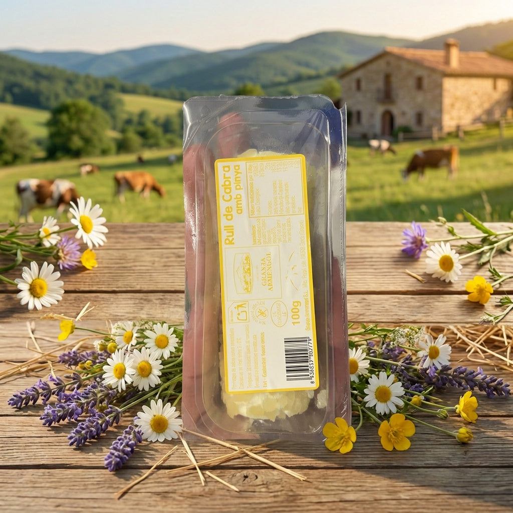 Rull de cabra amb pinya 100g