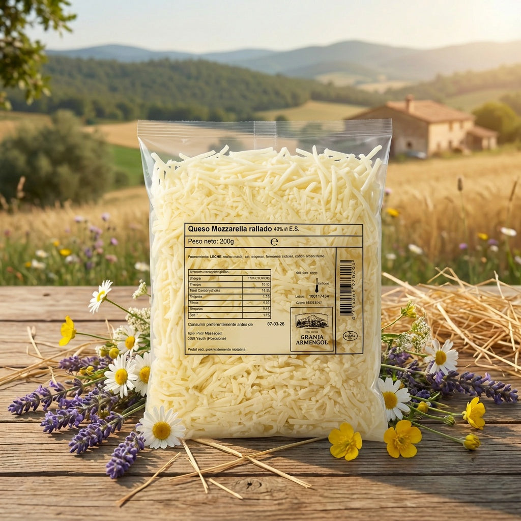 Formatge mozzarella ratllat 200g